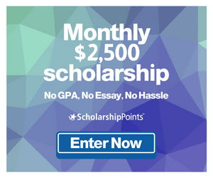 Advertisement, Win Scholarships, Join ScholarshipPoints.com. Learn More.